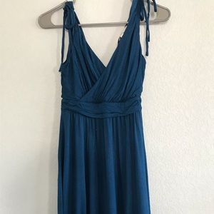 Sleeveless Dark Teal Summer Dress